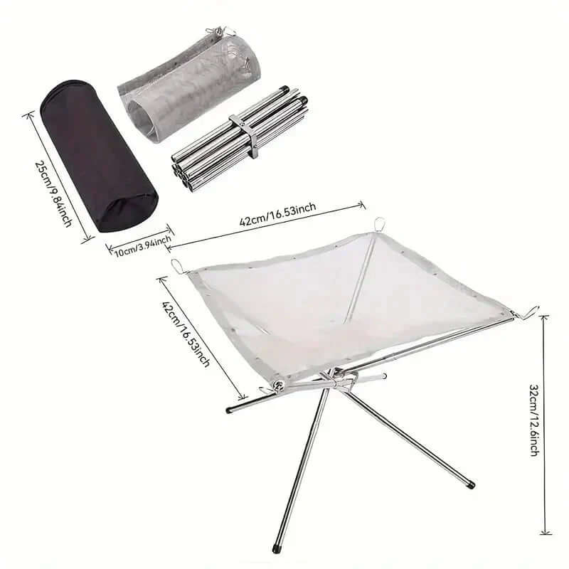 Faltbarer Lagerfeuerständer