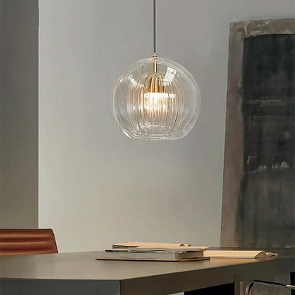 Moderne Hängeleuchte, Aluminium &amp; Glas, LumaLite