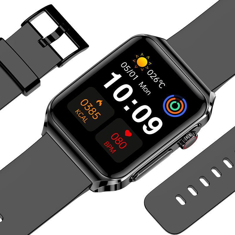 ECG-Test Blutlipide Harnsäure One Touch Wählen SOS-Anrufe Smartwatch