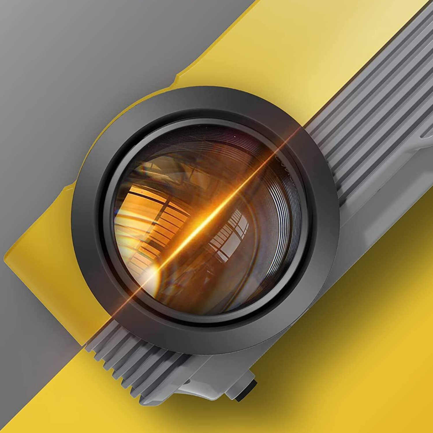 Tragbarer HD Mini Projektor 1080P, USB Multi-Gerät, Laptop &amp; Mobil, Kompakt mit Stativ