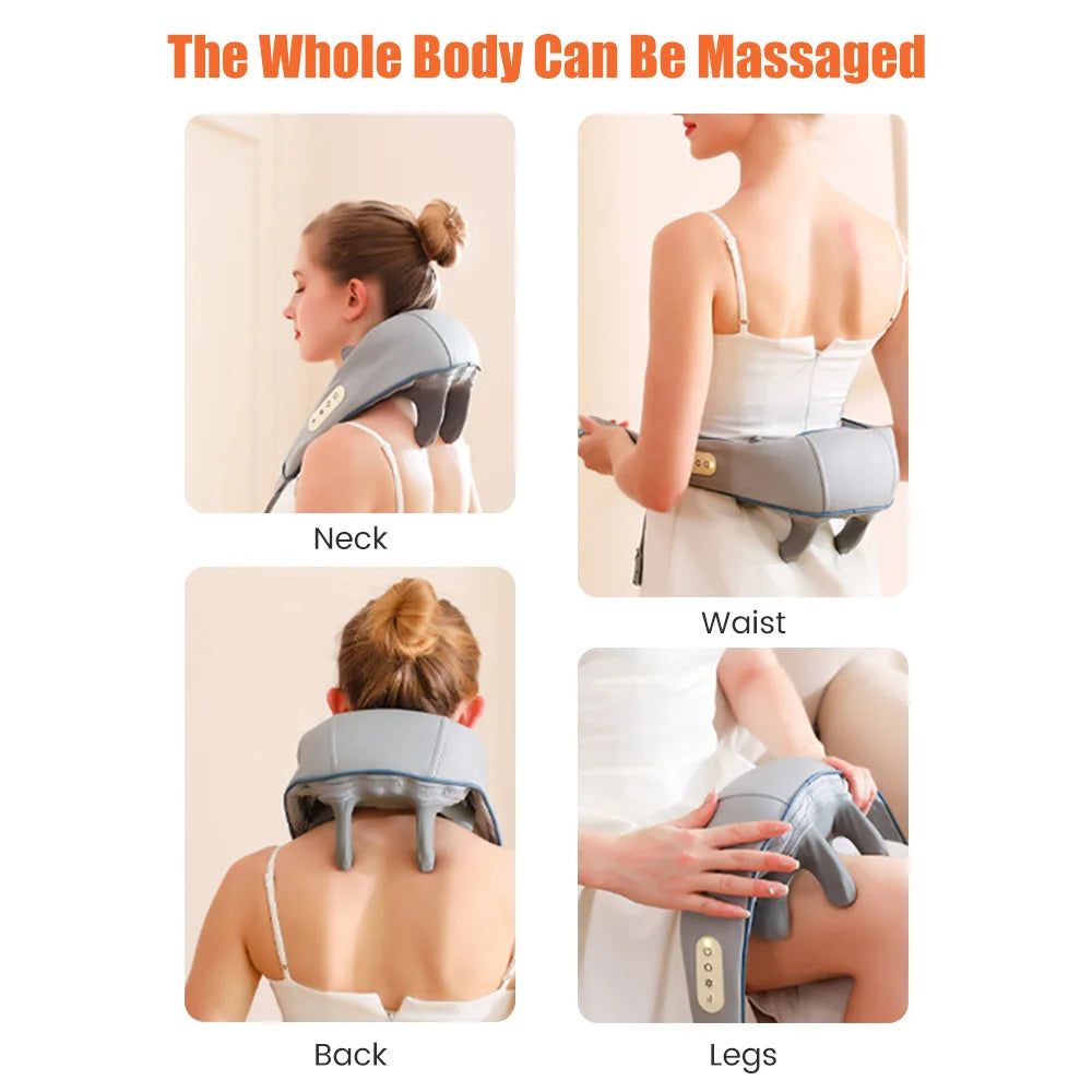 Wiederaufladbarer Nacken- und Schultermassager
