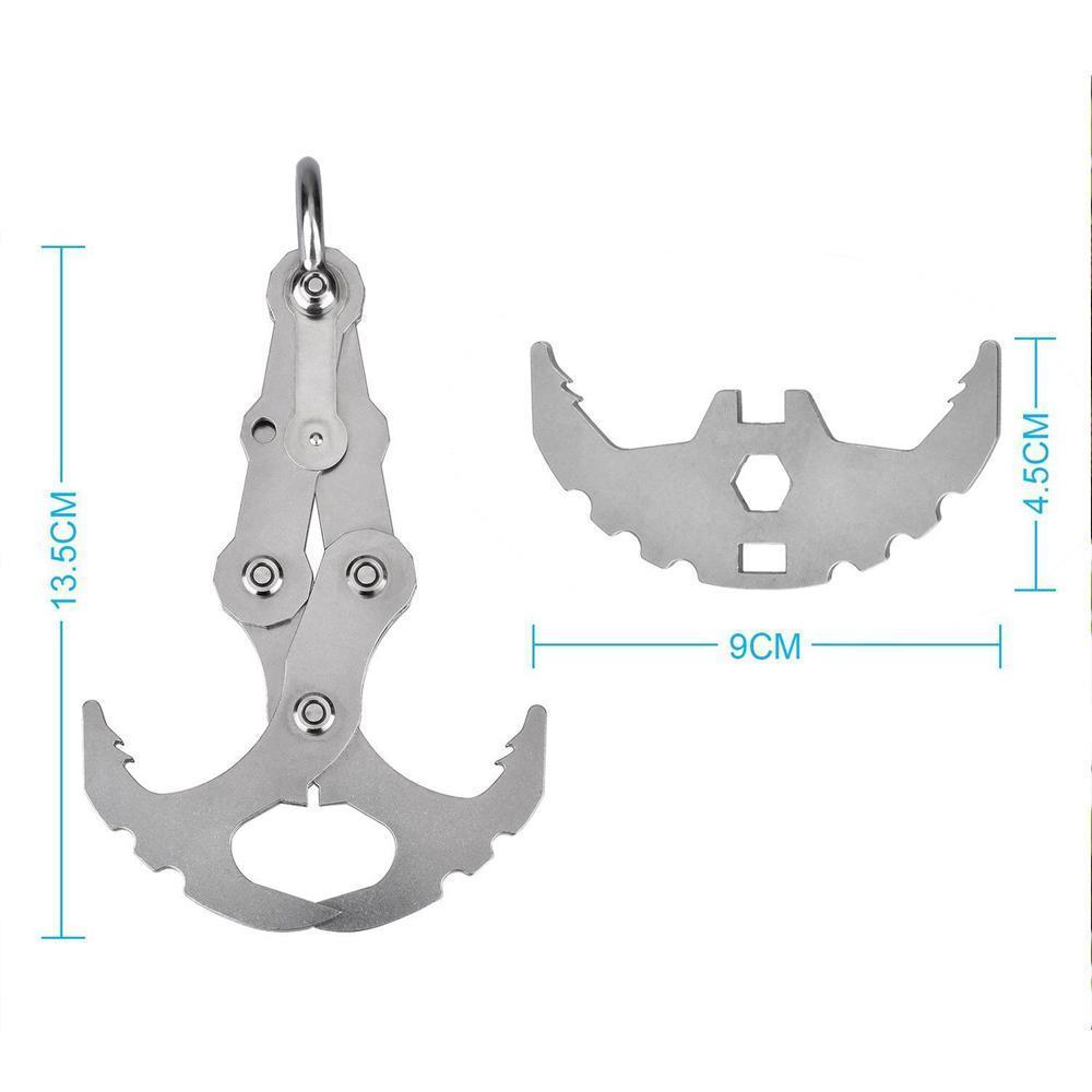 Edelstahl Überlebensfalt-Grappling-Gravitationshaken