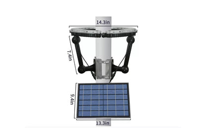 Flagpole Solarlicht 4640 Lumen 12000mAh Wiederaufladbare Batterie Flaggenmastlicht Solarbetrieben 32 Hellste LED Außen wasserdicht Passt für einen Durchmesser von 2-6 Zoll Flaggenmasten Arbeitet bis zu 16 Stunden Flaggenlichter