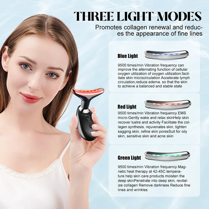 LED Gesichts- &amp; Halslifting-Massager