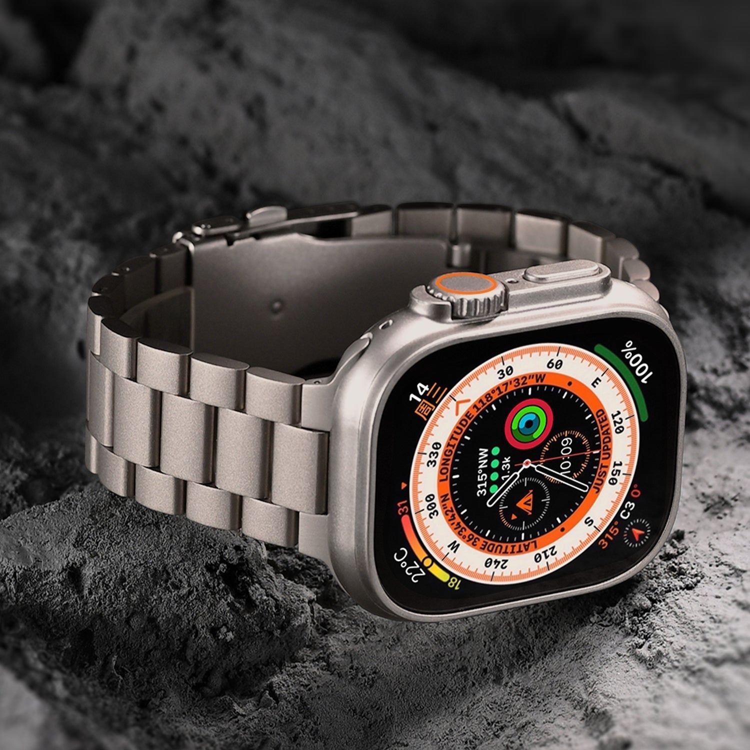 Business-Stil Titanarmband für Apple Watch