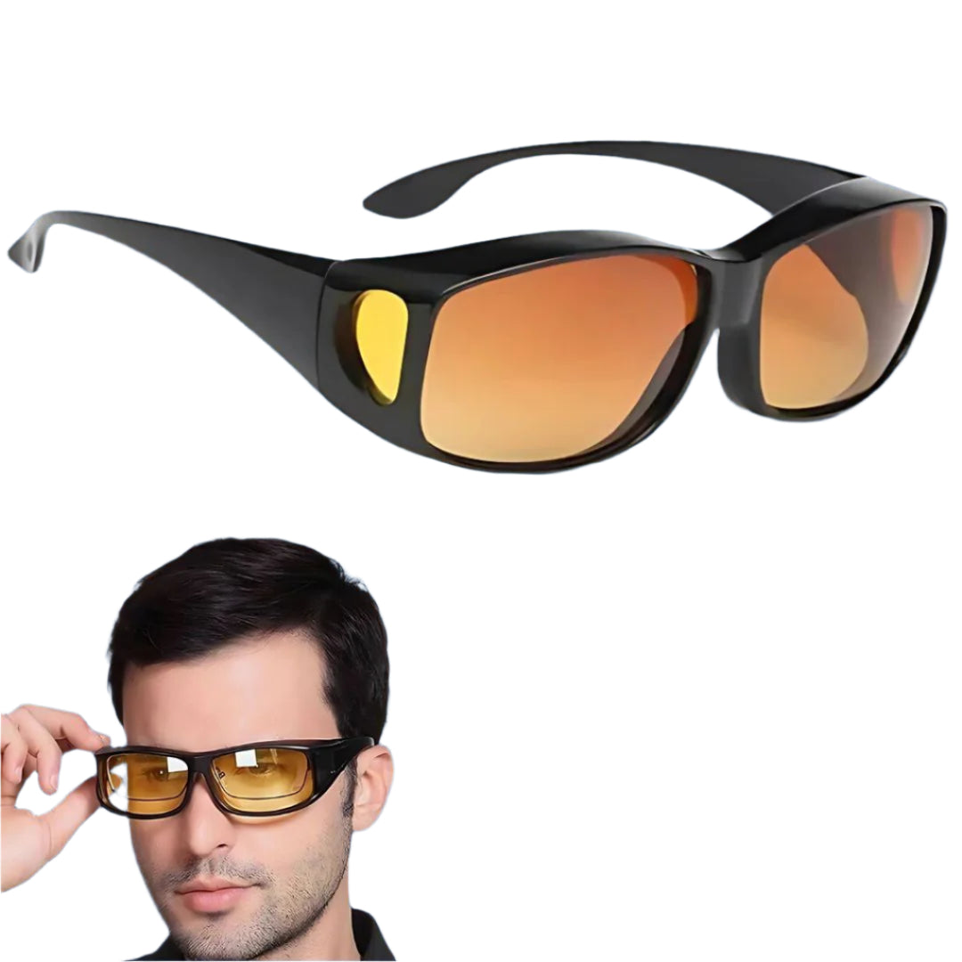 Nachtfahrklarheitsbrille - Anti-Blend UV-Schutzbrille zur Reduzierung der Augenbelastung &amp; Verbesserung der Sicht beim nächtlichen Fahren