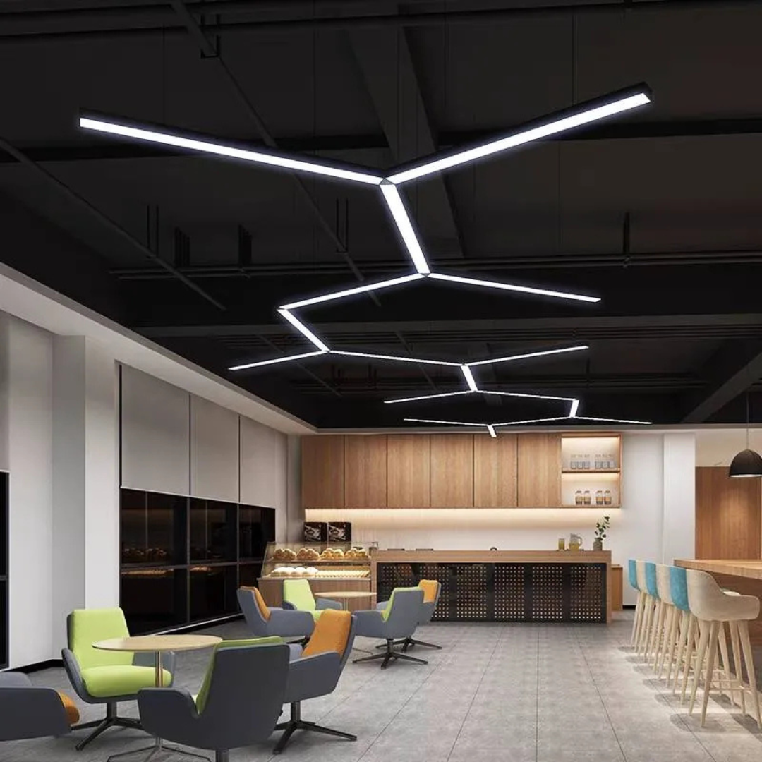 Moderne Rechteckige LED-Pendelleuchte