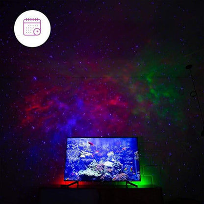 Zelara - WiFi Smart Galaxie Stern Projektor mit 360° Aurora und Sternenlicht Effekt