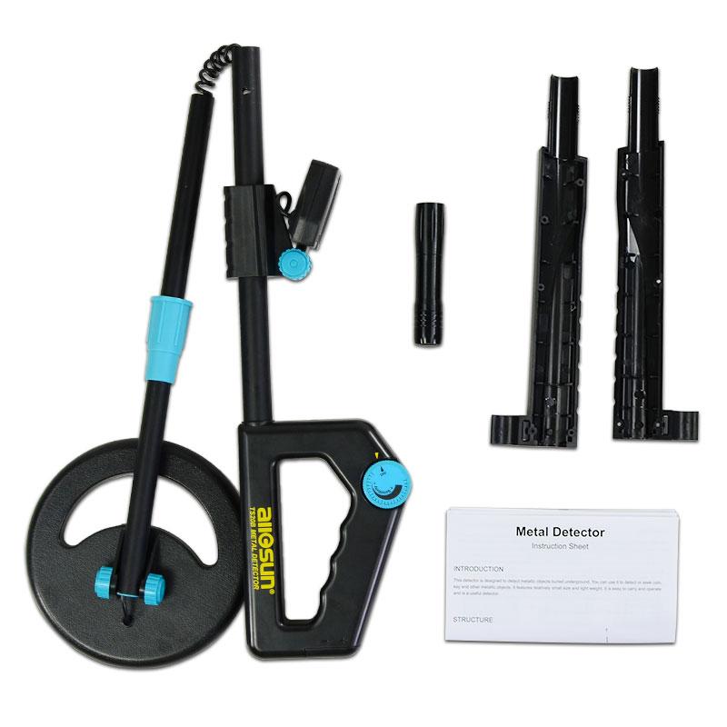 Wasserdichter Metalldetektor für Kinder – Tragbarer Schatzsucher mit einstellbarer Länge und LED-Taschenlampe
