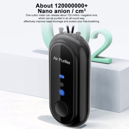 Tragbarer Luftreiniger mit Negativionen-Technologie und langer Akkulaufzeit