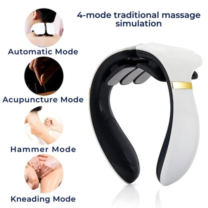 Nacken- und Rückenmassagegerät mit Wärmebehandlung - Tragliche Schmerzlinderung für Nacken- und Rückenmuskeln Entspannung