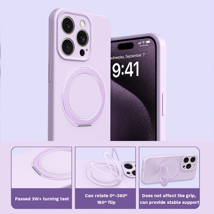 Dunkelviolett|Halterungshülle aus flüssigem Silikon für iPhone