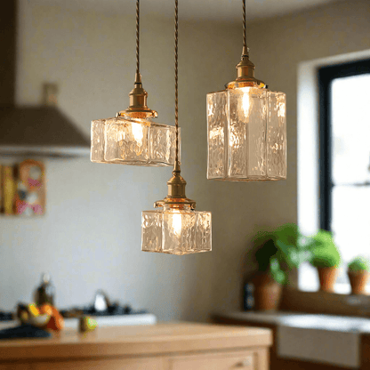 Retro Hängeleuchte Glas Modern Design