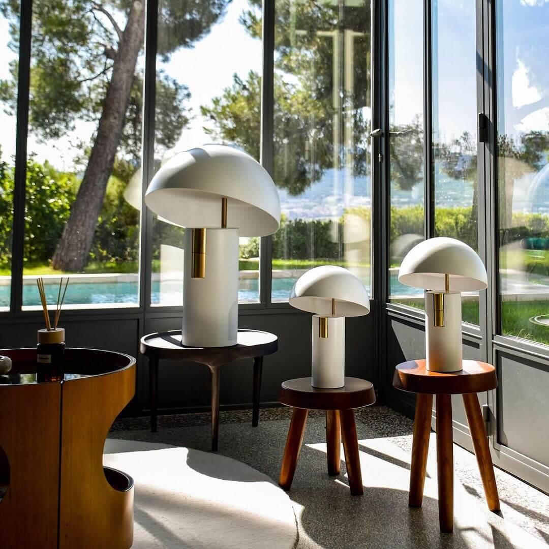 Moderne Design Tischlampe mit drehbaren Zylindern