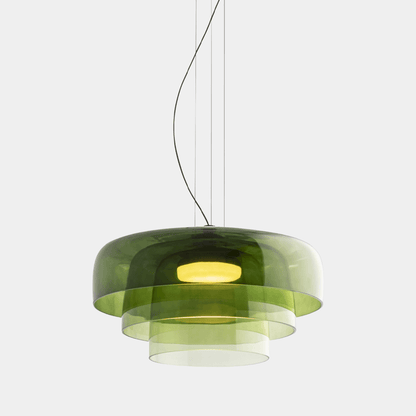 Elegante Glas-Pendelleuchte mit LED