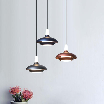 Moderne LED Pendelleuchte, Aluminium, 18cm