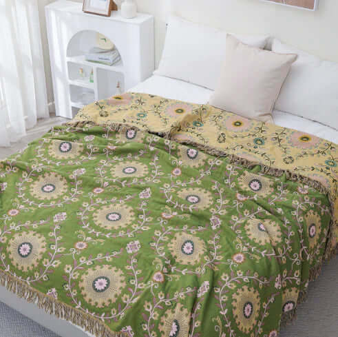 Wendbare Skandinavische Decke mit Vogelmotiv