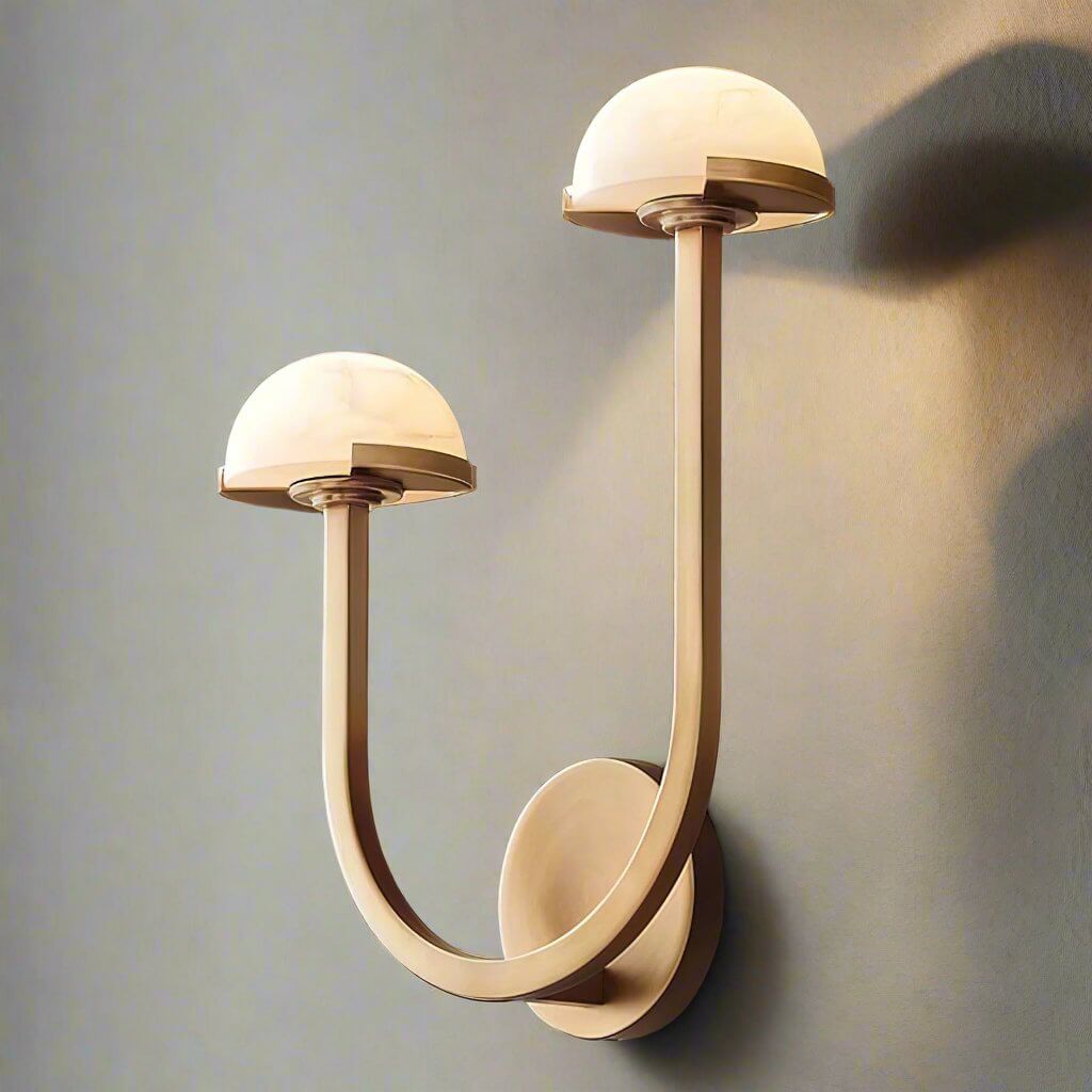 Pilz Alabaster Wandleuchte, Modernes Design