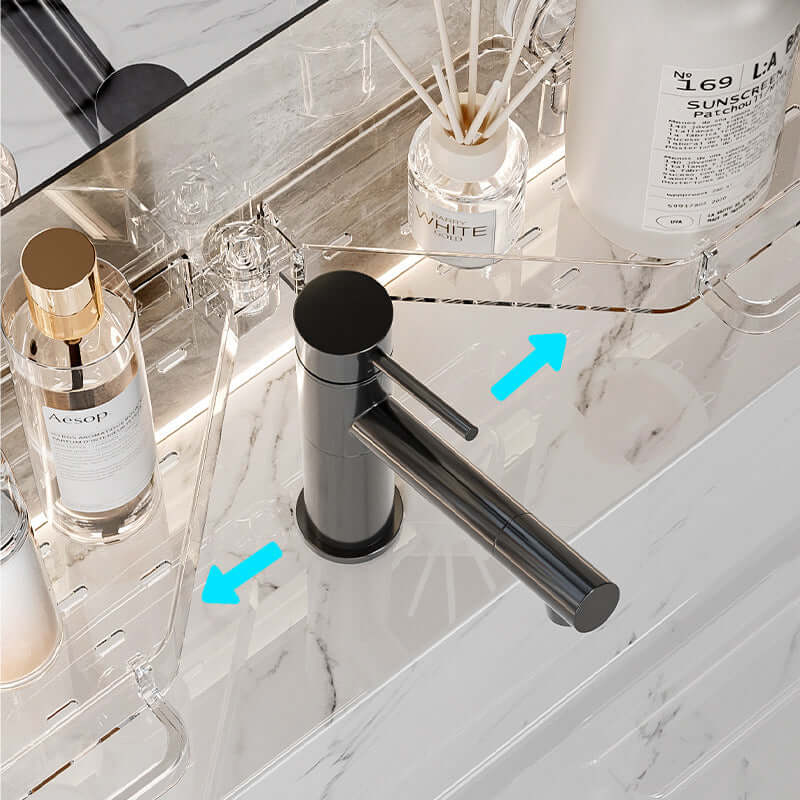 Klappbares Badregal mit Saugnäpfen