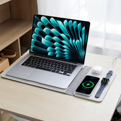 5 in 1 Laptop Sleeve mit kabelloser Aufladung für Apple