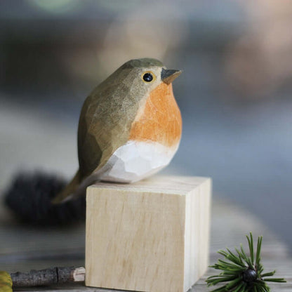 Zelara Holzvögel Deko Figur Vögel Skulptur