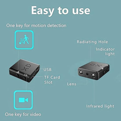 Kompakte Micro HD Videokamera mit Audio und Nachtsicht