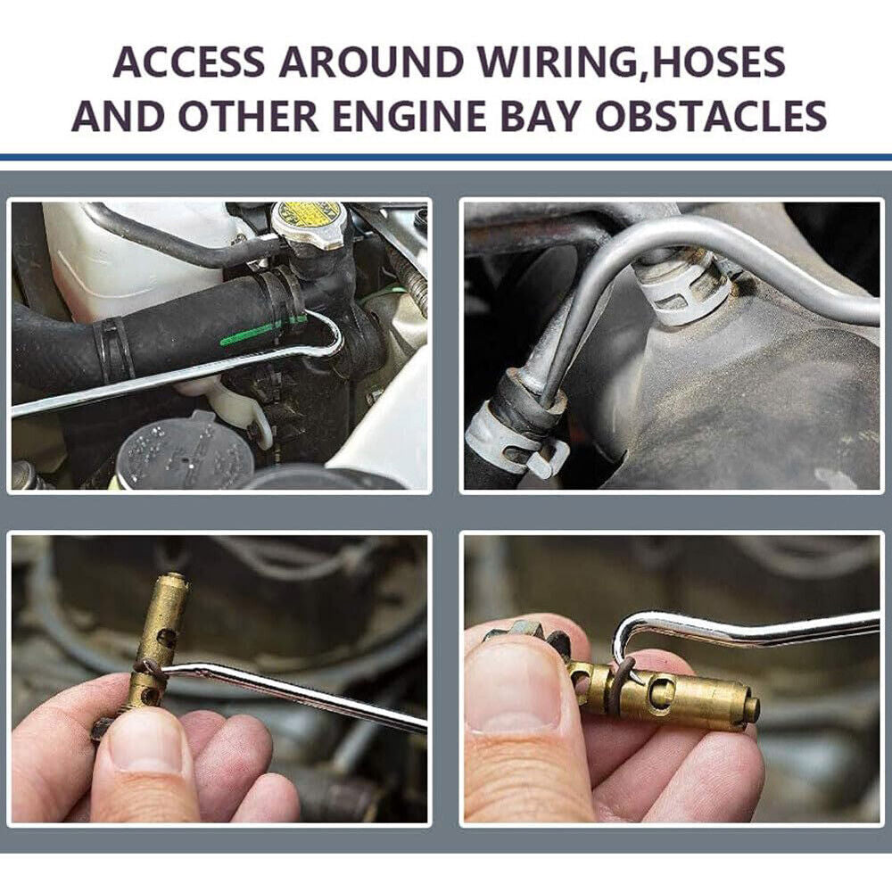 Extra langes Pick- und Hook-Set mit Soft Grip für O-Ring Entfernen 10 Teile