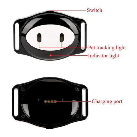 Wasserdichter GPS-Tracker für Hunde &amp; Katzen – Mit Sicherheitszaun, Nachtlicht &amp; App-Steuerung
