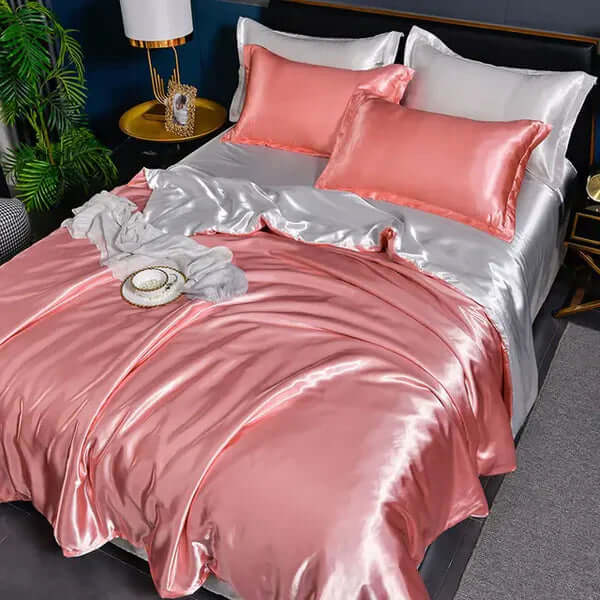 Satin Bettbezug Set - Luxuriös &amp; Weich