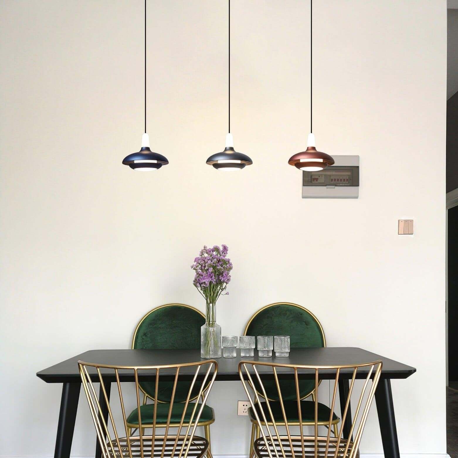 Moderne LED Pendelleuchte, Aluminium, 18cm