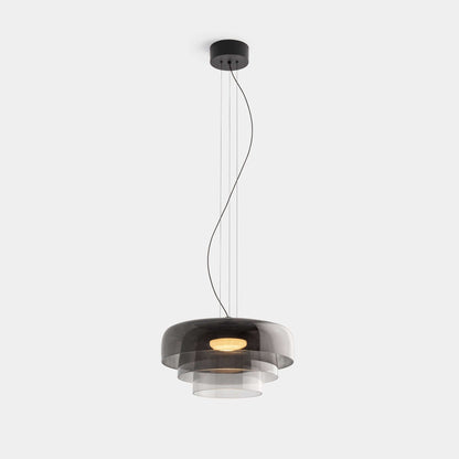 Elegante Glas-Pendelleuchte mit LED