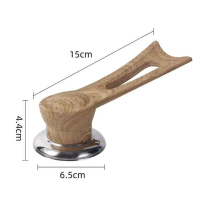 Topfdeckelgriff Ersatz - Holz &amp; Edelstahl