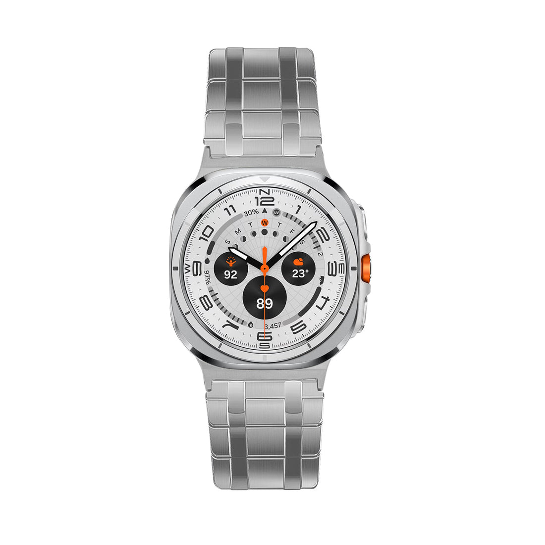 AP Frosted Edelstahl magnetisches Armband für Samsung Watch 7 Ultra