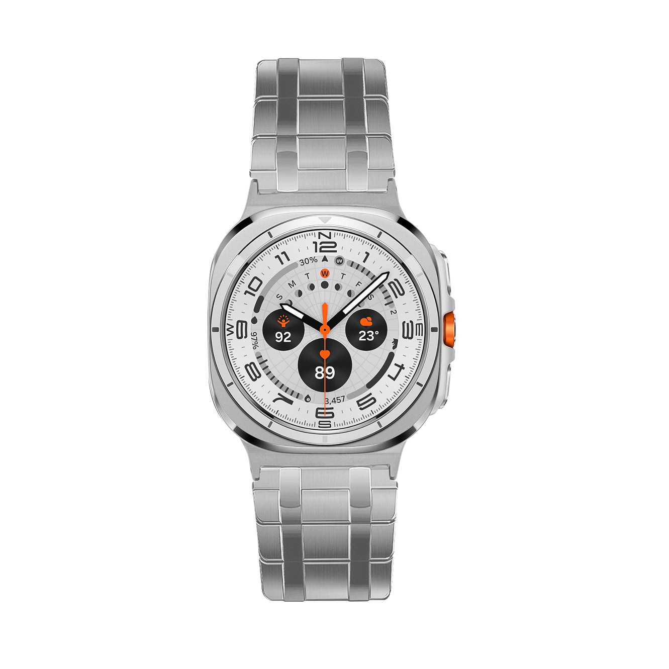 AP Frosted Edelstahl magnetisches Armband für Samsung Watch 7 Ultra