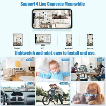 Mini Wireless Magnetic Kamera, Live Audio- &amp; Videoüberwachung in Echtzeit