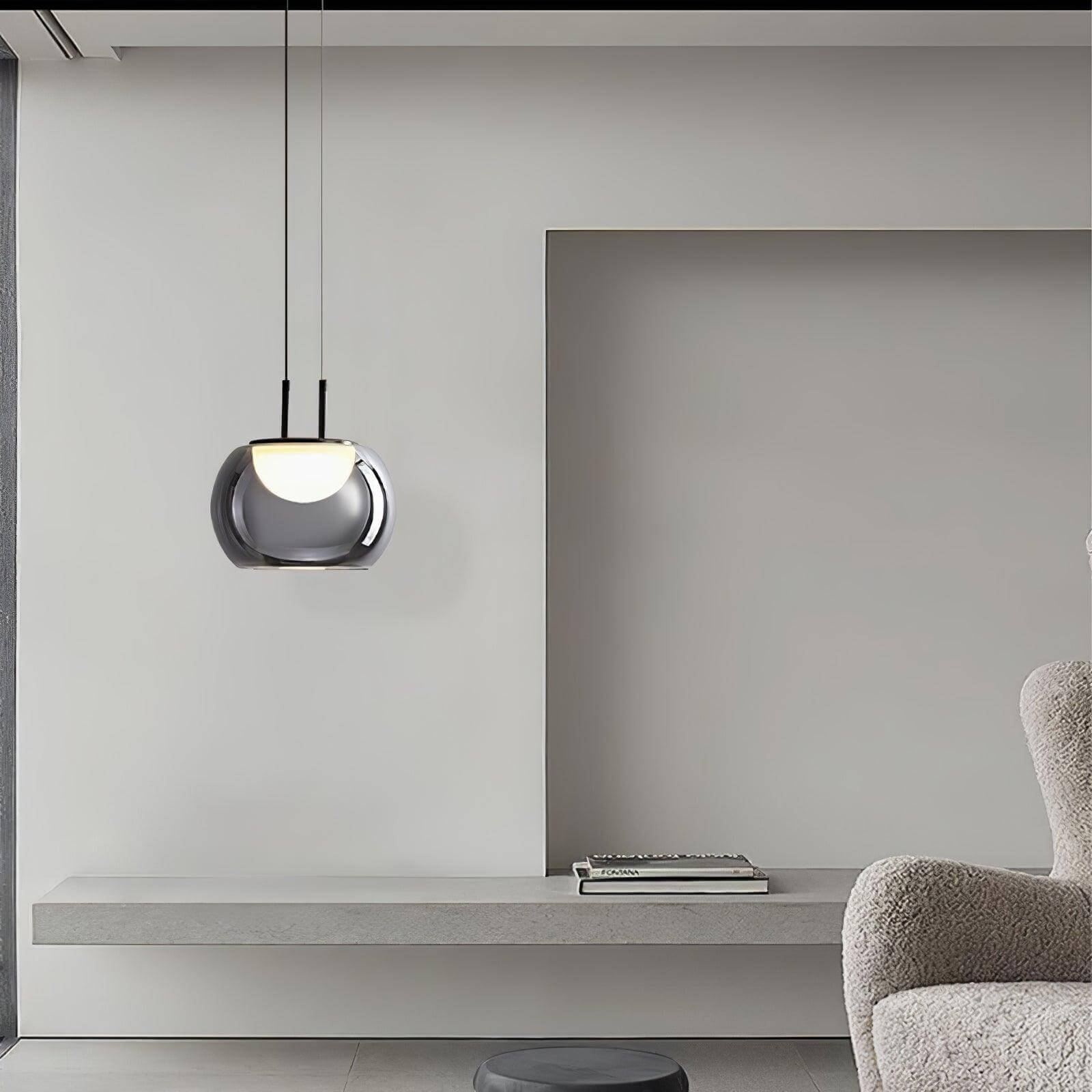 Moderne Halo Pendelleuchte, 3-flammig