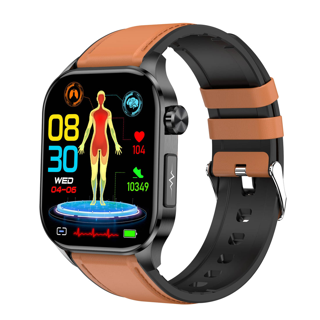 Professionelle ECG/EKG Nicht-invasive Blutzucker Gesundheits Smart Call Textbenachrichtigungsuhr