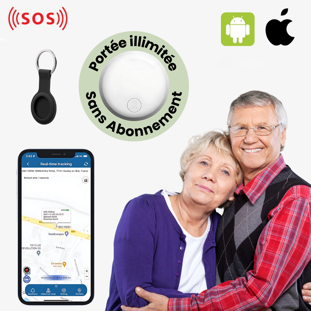 GPS-Tracker Senior Zelara™ – Präzise Verfolgung Ohne Abonnement - ANDROID / iOS