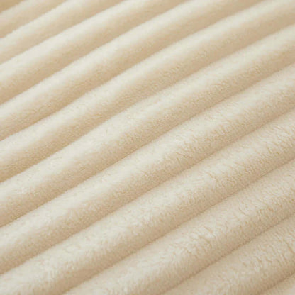 Kuschelige Flanell-Fleece-Decke gestreift