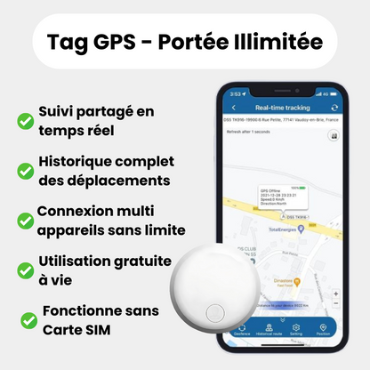 GPS-Tracker für Kinder ohne Abonnement - Sofortige Standortbestimmung auf Mobilgerät