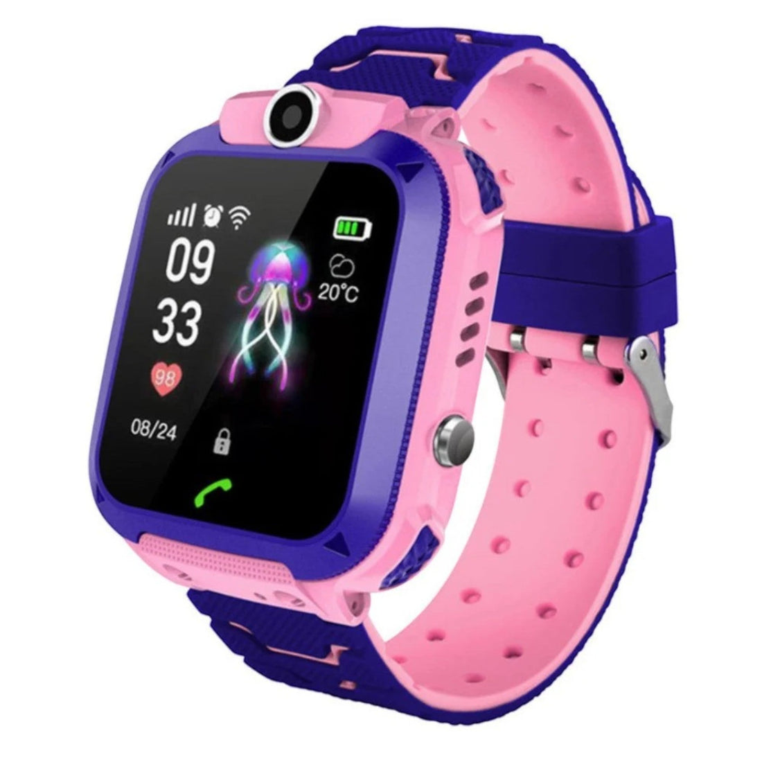 Kindersmartwatch mit GPS, Kamera, Anrufen und SOS-Taste – KidSecure