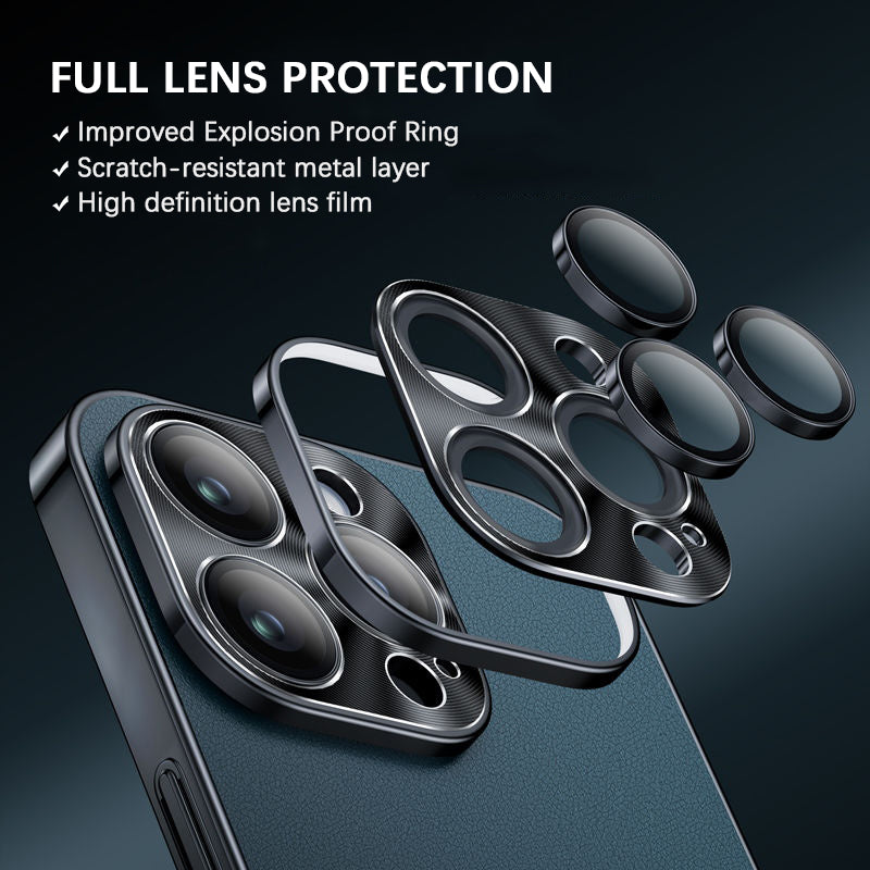 iPhone-Serie | Lederschutzhülle mit goldenem Rand