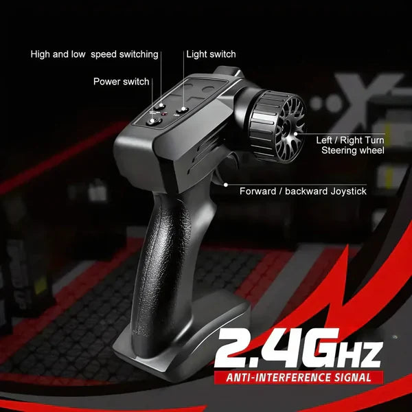 Retro Drift Master RC Auto 4WD, LED-Licht, Drift- und Rennmodus, Stoßfestes PVC