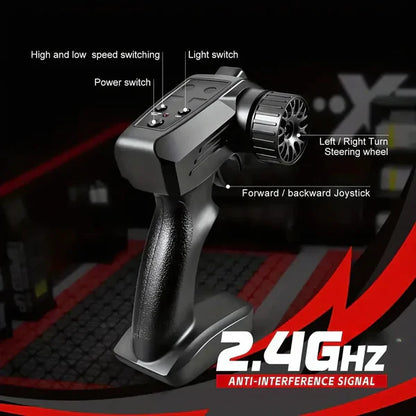 Retro Drift Master RC Auto 4WD, LED-Licht, Drift- und Rennmodus, Stoßfestes PVC