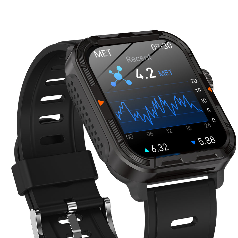 Zelara-Robuste Sport-Smartwatch Zelara VEE PRO zur Überwachung der Körperzusammensetzung/EKG/Blutzucker/Blutdruck/Herzfrequenz