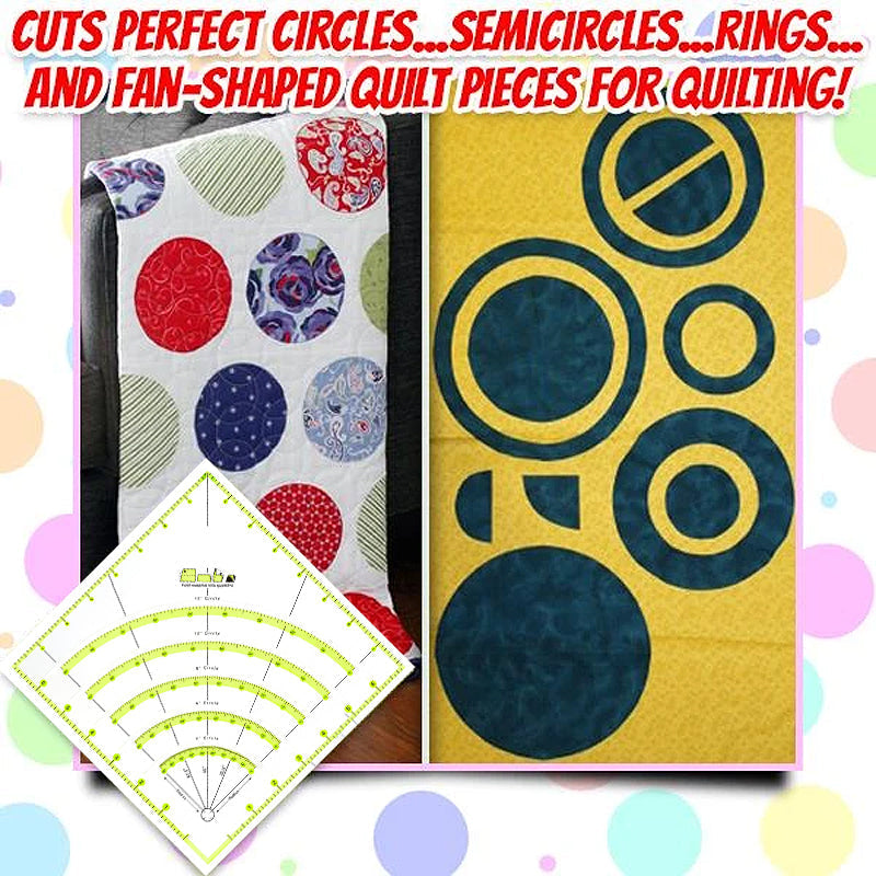 Arcs &amp; Fans Quilt Kreis Cutter Lineal