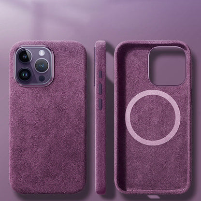Italienische Alcantara Magnetische Hülle für Iphone