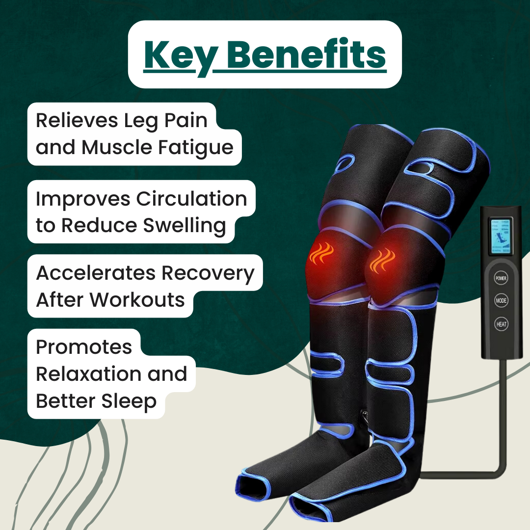 Beinmassagegerät mit Kompression zur Durchblutungsförderung - Fuß- und Beinmassagegerät Stiefel