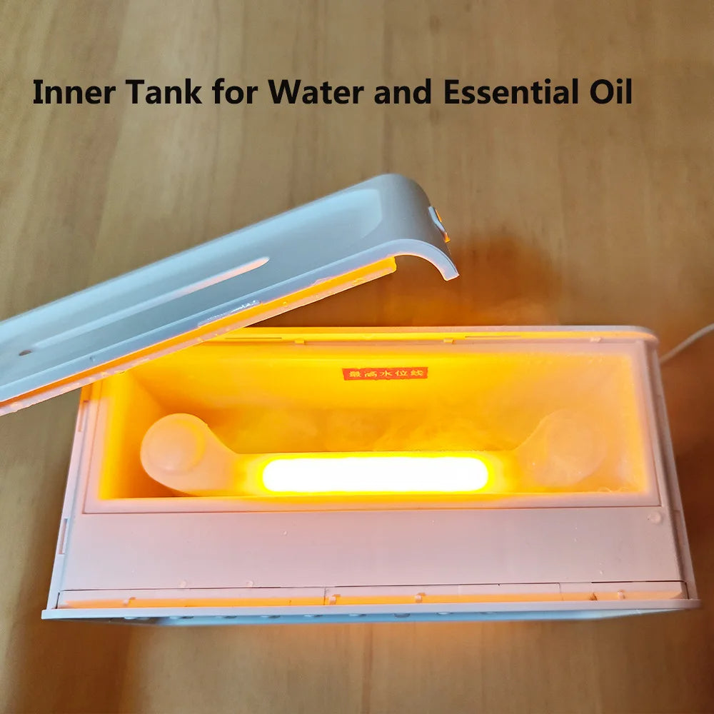 Weißes Rauschgerät Luftbefeuchter Aroma-Diffusor Nachtlicht Bluetooth für Schlaf