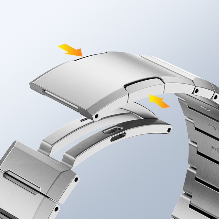 Geometrischer Abschnitt schlankes Stahlband geeignet für Samsung Uhrenarmbänder